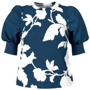 NWOT LulaRoe Large Moriella Top (Navy/White)